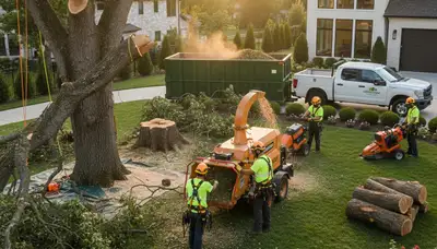 Professional landscaping and tree removal service in Waltham, MA by Chop Chop Tree experts
