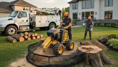 Professional stump removal service in Waltham, MA by Chop Chop Tree experts