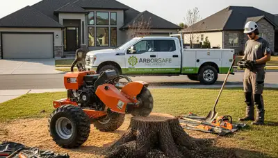 Professional stump removal service in Waltham, MA by Chop Chop Tree experts