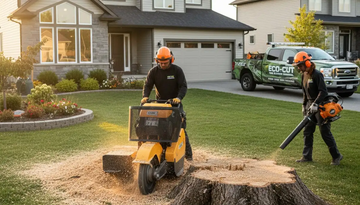 Professional stump removal service in Waltham, MA by Chop Chop Tree experts